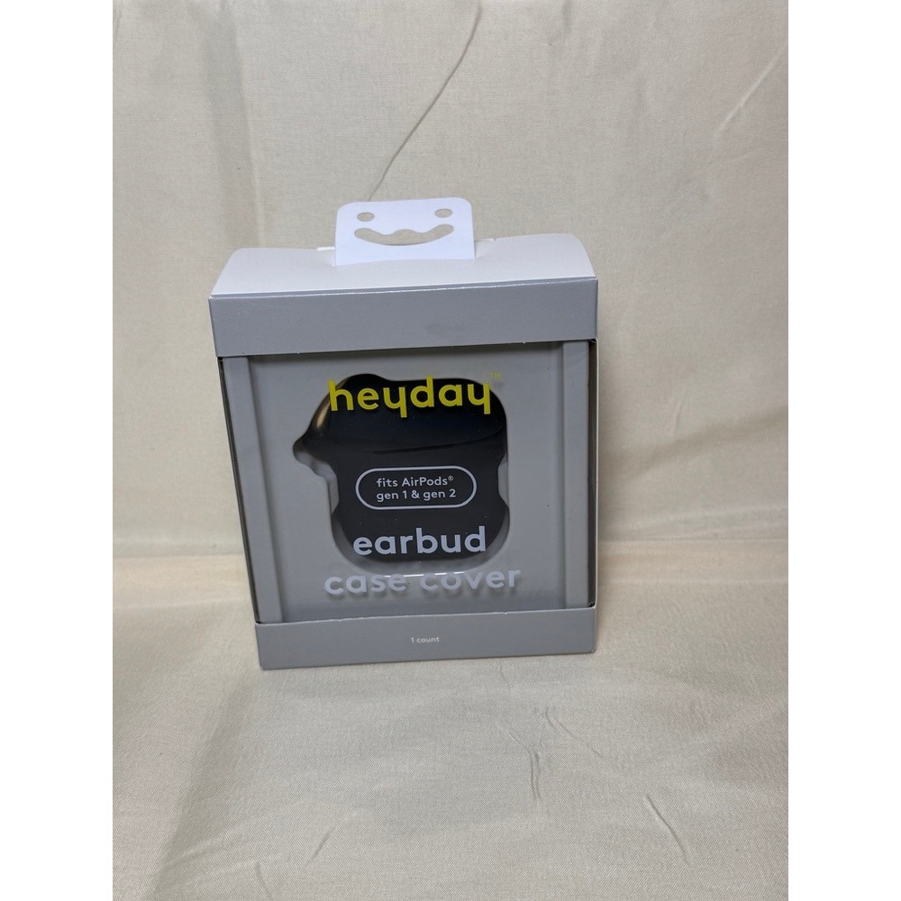 heyday Earbud Case Cover for AirPods Gen 1 & 2 Black NIB